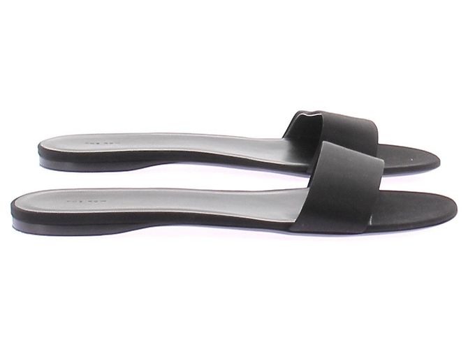 Mules in pelle nera The Row Nero - vista 6