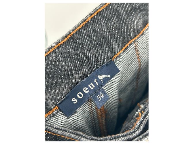 Vaqueros Soeur de algodón azul talla 34 - vista 3