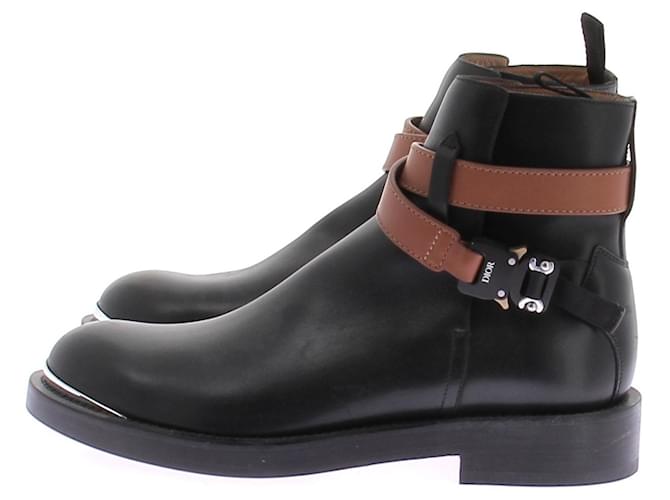Dior Stivaletti neri e camel Nero - vista 2