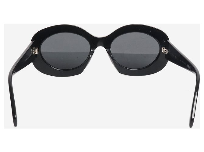 Céline Gafas de sol redondas oversized Triomphe negras Negro - vista 3