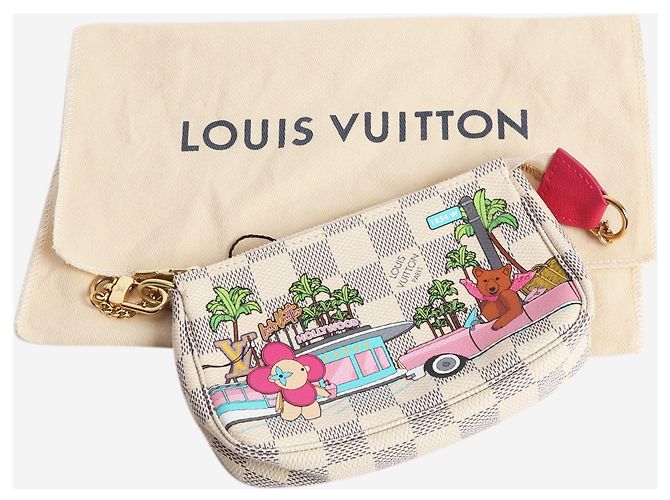 Louis Vuitton Monedero Cream 2021 Damier Azure Hollywood Crudo - vista 8