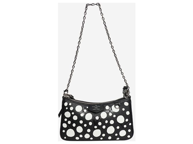 Louis Vuitton Borsa Easy Pouch on Strap a pois bianco e nero 2023 - vista 3