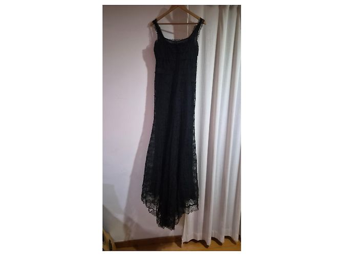 Valentino Maxikleid aus schwarzer Spitze - Ansicht 4