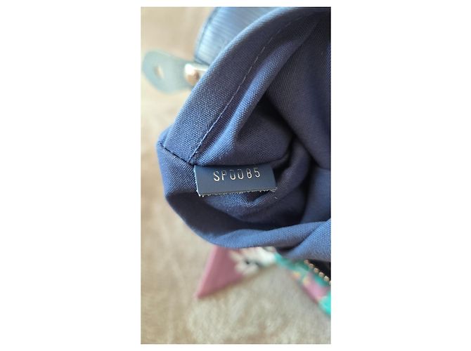 Louis Vuitton Borsa Speedy 25 in pelle Epi blu - vista 7