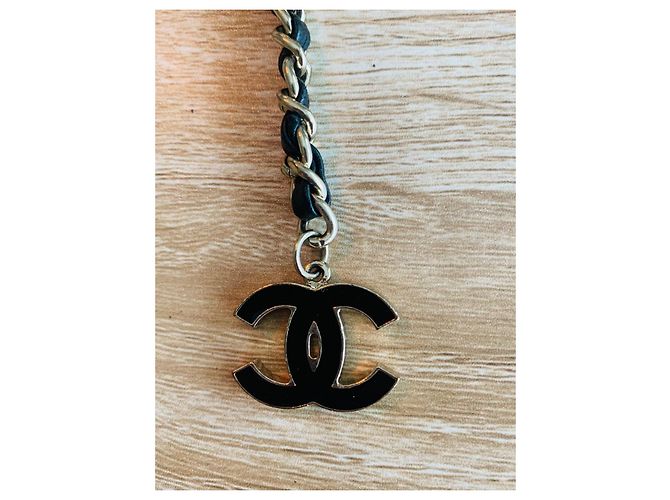 Chanel chain belt with CC logo Black Golden - view 10