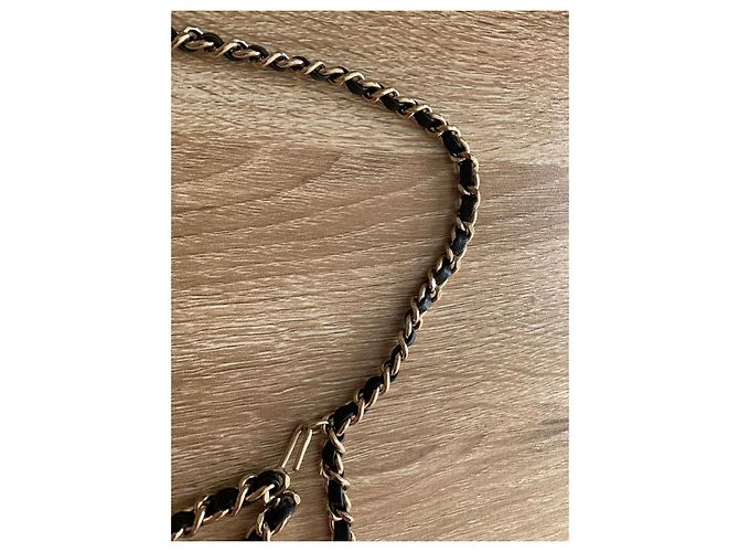 Chanel chain belt with CC logo Black Golden - view 5