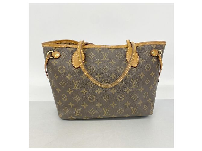 Borsa Tote Louis Vuitton Monogram Neverfull PM Marrone - vista 12