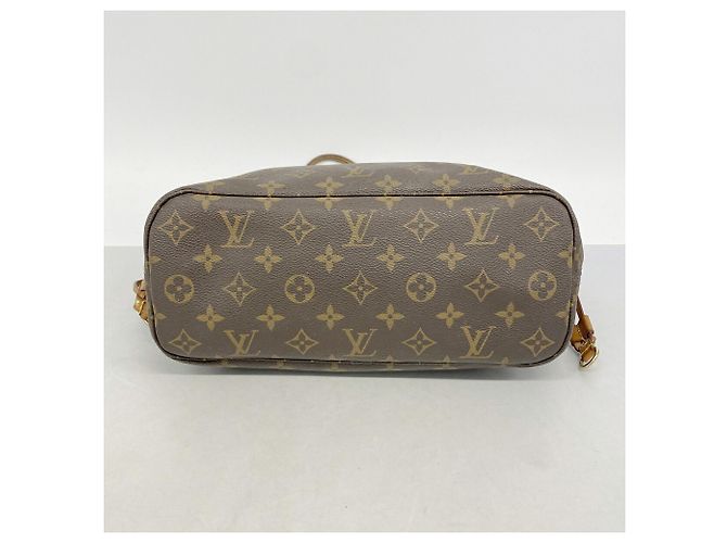 Borsa Tote Louis Vuitton Monogram Neverfull PM Marrone - vista 3