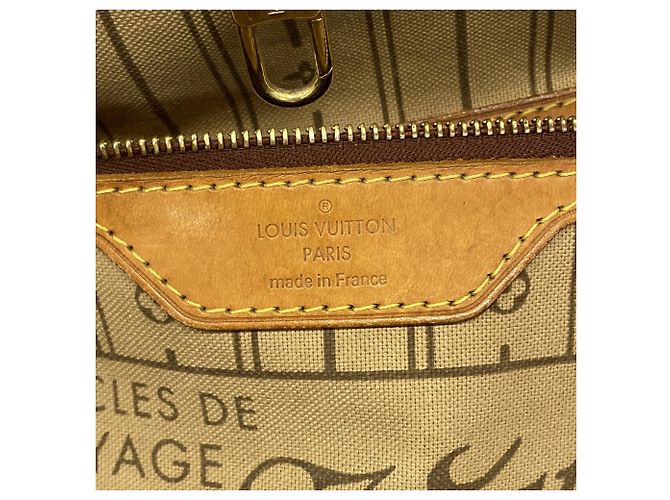 Borsa Tote Louis Vuitton Monogram Neverfull PM Marrone - vista 5