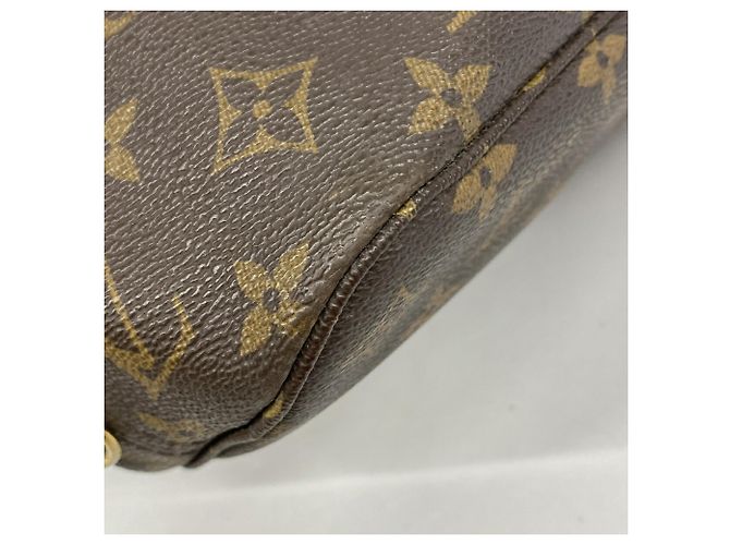 Borsa Tote Louis Vuitton Monogram Neverfull PM Marrone - vista 9