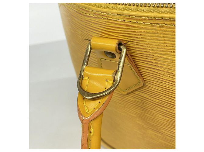 Borsa Louis Vuitton Alma Epi M52149 in Jaune Giallo - vista 11