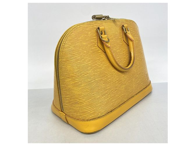 Borsa Louis Vuitton Alma Epi M52149 in Jaune Giallo - vista 2