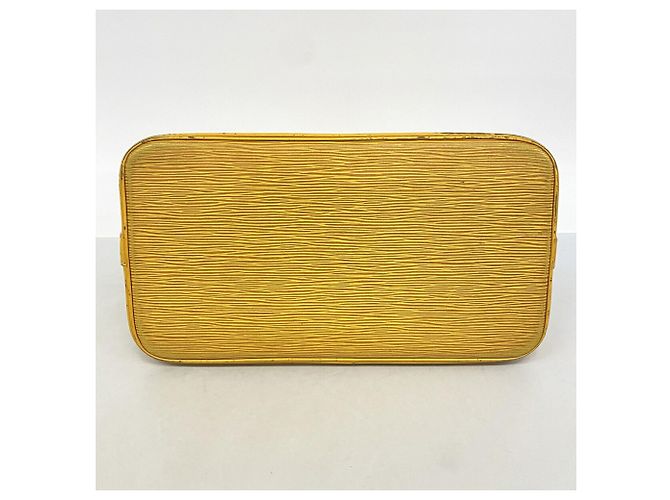 Borsa Louis Vuitton Alma Epi M52149 in Jaune Giallo - vista 3