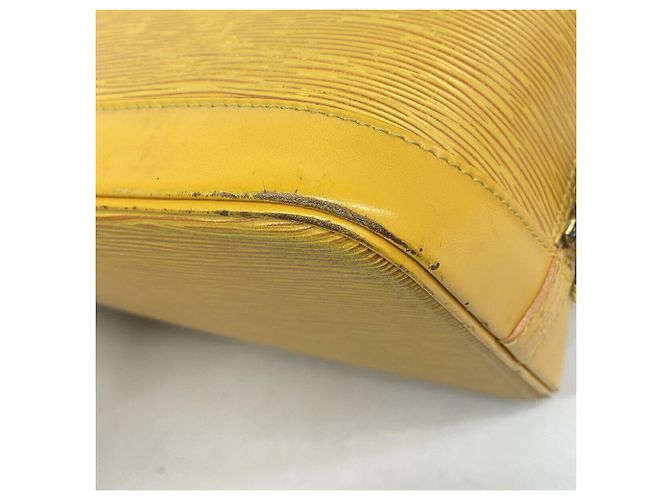 Borsa Louis Vuitton Alma Epi M52149 in Jaune Giallo - vista 7