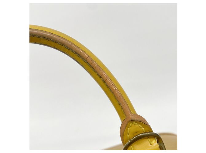 Borsa Louis Vuitton Alma Epi M52149 in Jaune Giallo - vista 9