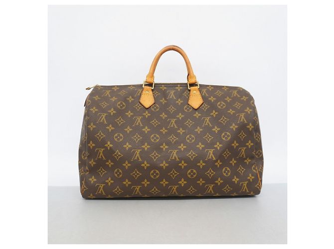 Borsa Louis Vuitton Monogram Speedy 40 Marrone - vista 15