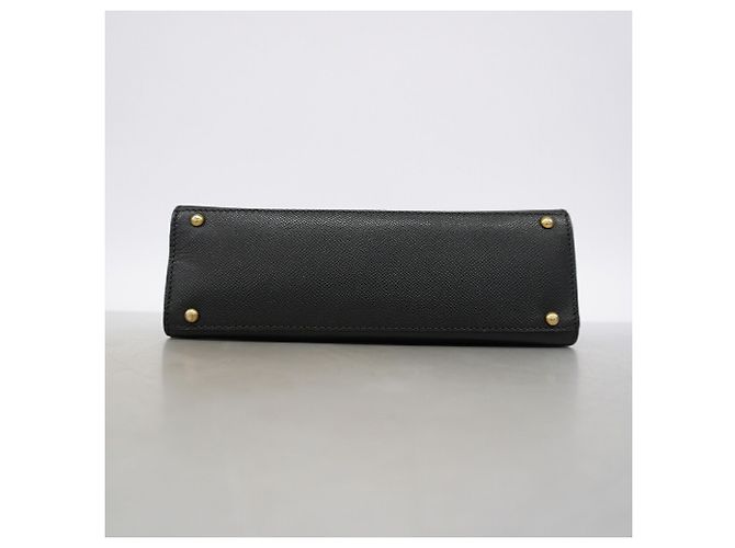 Timeless Borsa a tracolla Chanel in pelle di vitello martellata nera Nero - vista 3