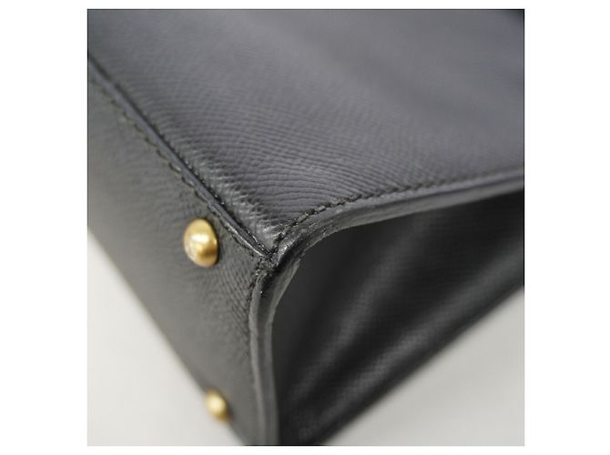 Timeless Borsa a tracolla Chanel in pelle di vitello martellata nera Nero - vista 7