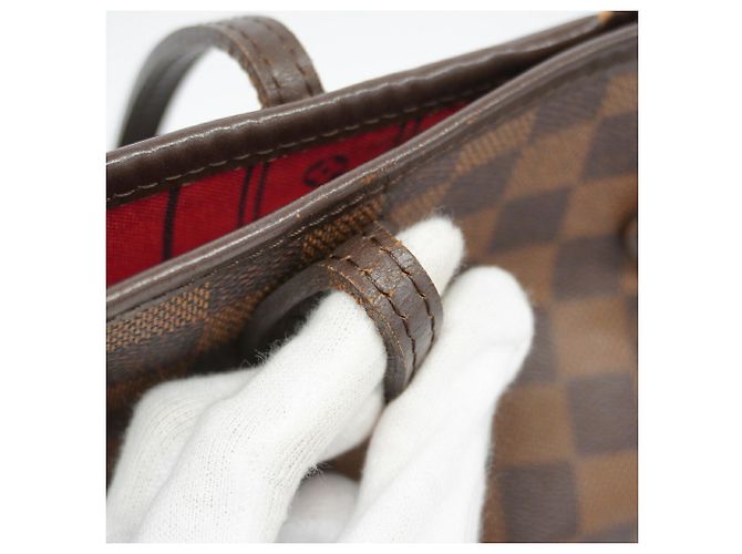 Borsa Tote Louis Vuitton Damier Neverfull MM N51105 Ebene Damier ebene - vista 10