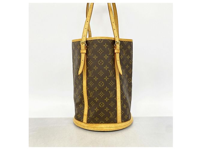 Borsa Tote Louis Vuitton Monogram Bucket GM Marrone - vista 10