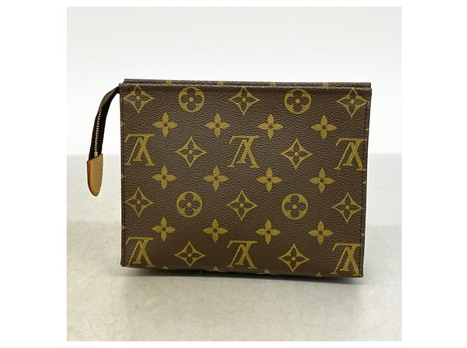 Louis Vuitton Monogram Pochette Toilette 19 Marrone - vista 8