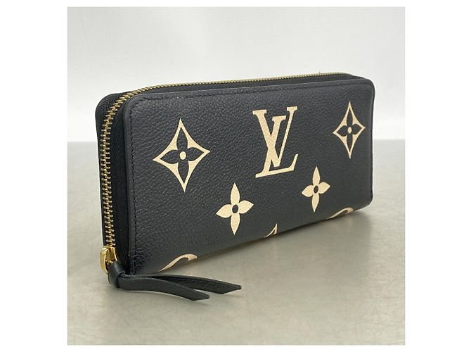 Portafoglio lungo Louis Vuitton Monogram Empreinte Bicolor Nero Beige - vista 2