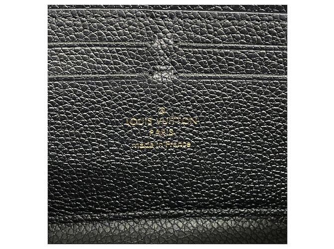 Portafoglio lungo Louis Vuitton Monogram Empreinte Bicolor Nero Beige - vista 4