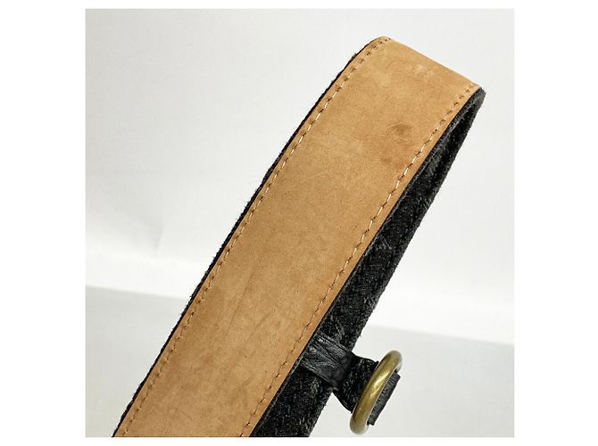 Louis Vuitton Monogram Denim Gürtel Schwarz - Ansicht 3