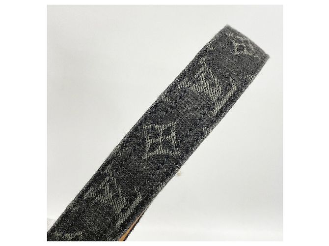 Louis Vuitton Monogram Denim Gürtel Schwarz - Ansicht 4