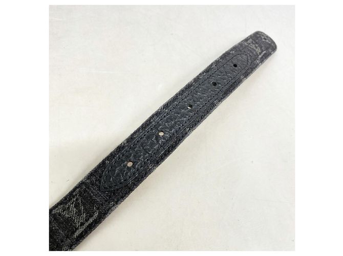 Louis Vuitton Monogram Denim Gürtel Schwarz - Ansicht 6