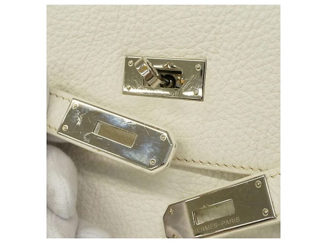 Hermès Borsa Hermes Kelly 32 in bianco - vista 11