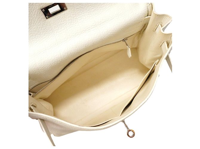 Hermès Borsa Hermes Kelly 32 in bianco - vista 4