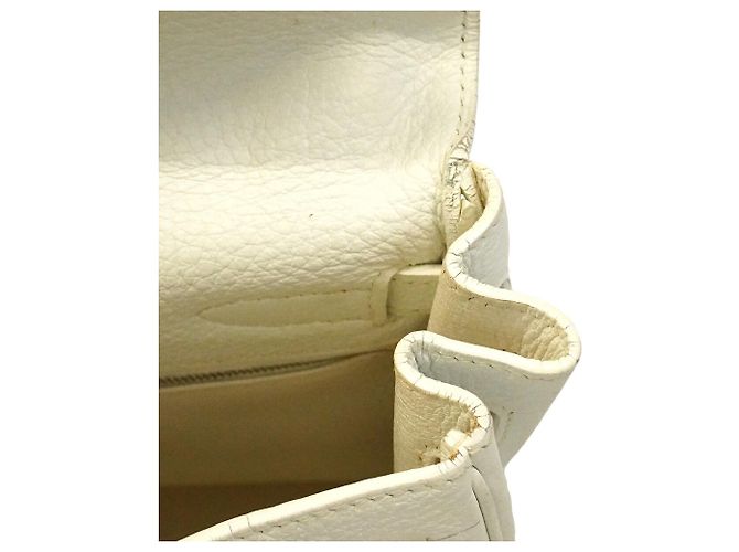 Hermès Borsa Hermes Kelly 32 in bianco - vista 7