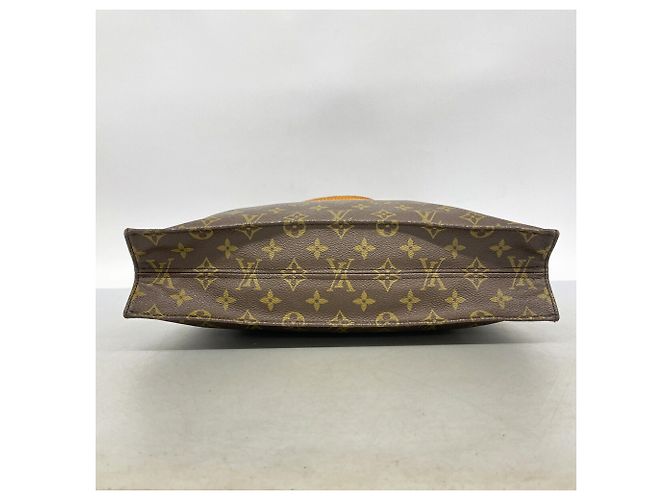 Borsa Tote Louis Vuitton Monogram Sac Plat Marrone - vista 3
