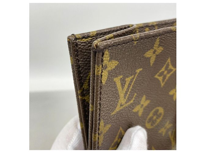 Borsa Tote Louis Vuitton Monogram Sac Plat Marrone - vista 9