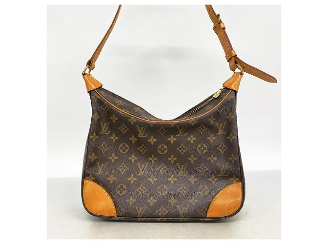 Borsa a tracolla Louis Vuitton Monogram Boulogne 30 Marrone - vista 9
