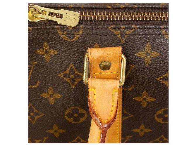 Borsa Louis Vuitton Boston Monogram Keepall 55 Marrone - vista 11