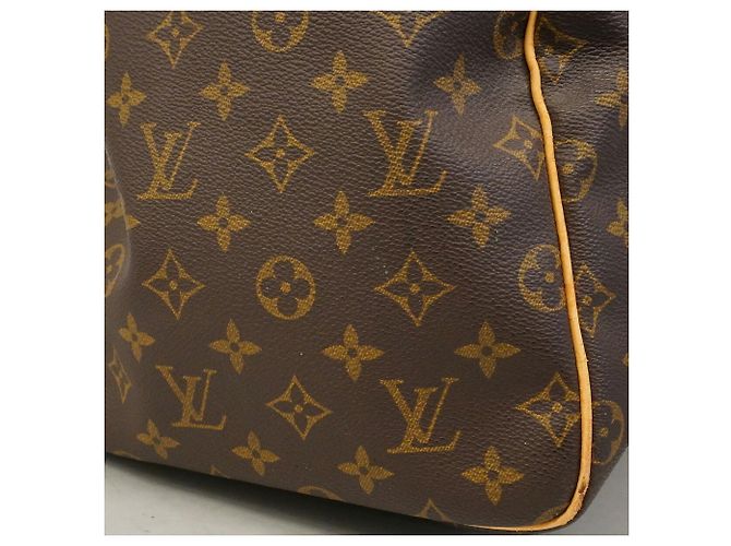 Borsa Louis Vuitton Boston Monogram Keepall 55 Marrone - vista 12