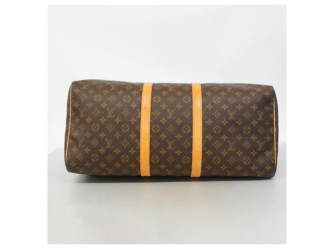 Borsa Louis Vuitton Boston Monogram Keepall 55 Marrone - vista 3