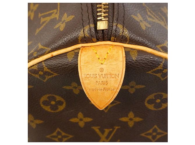 Borsa Louis Vuitton Boston Monogram Keepall 55 Marrone - vista 5