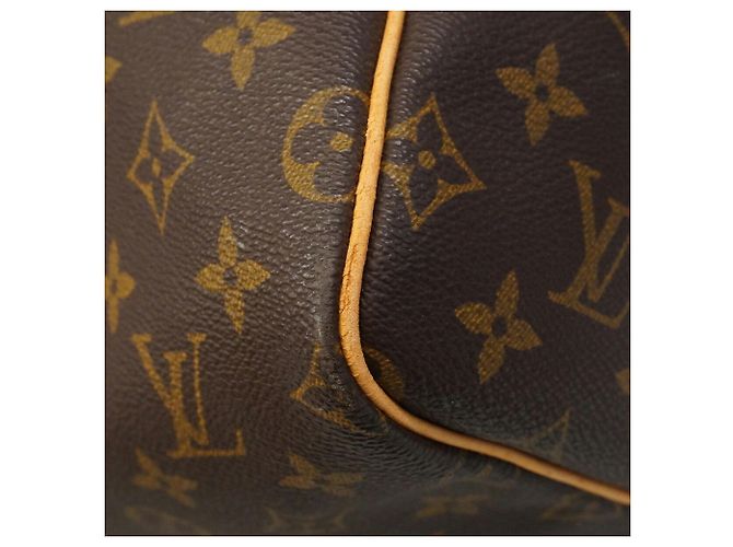 Borsa Louis Vuitton Boston Monogram Keepall 55 Marrone - vista 7