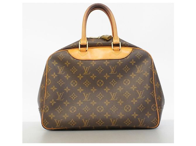 Borsa Louis Vuitton Monogram Deauville Marrone - vista 10