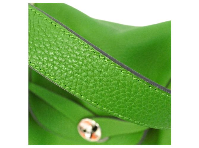 Hermès Borsa Hermes Lindy 26 in Verde - vista 10
