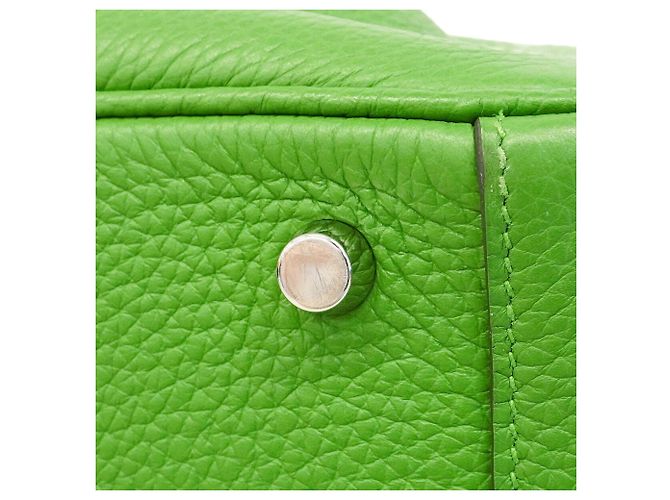 Hermès Borsa Hermes Lindy 26 in Verde - vista 11