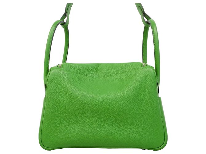 Hermès Borsa Hermes Lindy 26 in Verde - vista 12