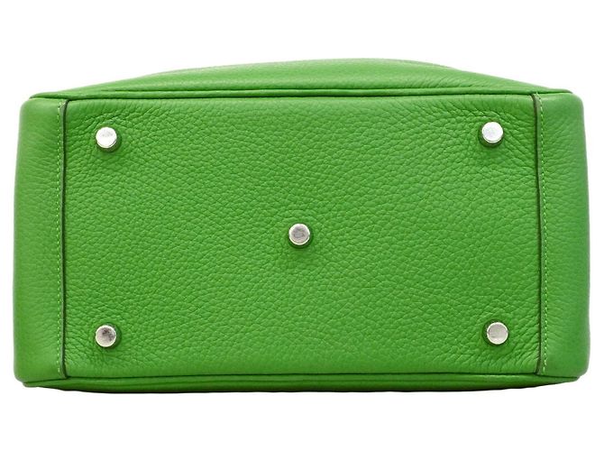 Hermès Borsa Hermes Lindy 26 in Verde - vista 3