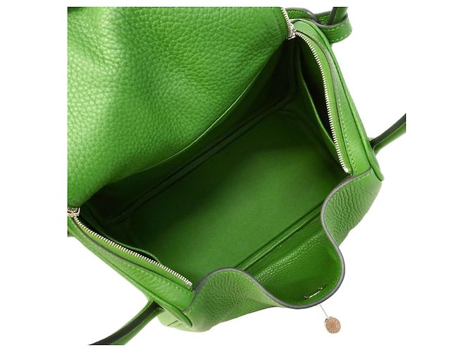 Hermès Borsa Hermes Lindy 26 in Verde - vista 4