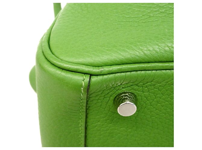 Hermès Borsa Hermes Lindy 26 in Verde - vista 6