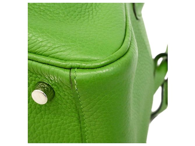Hermès Borsa Hermes Lindy 26 in Verde - vista 8