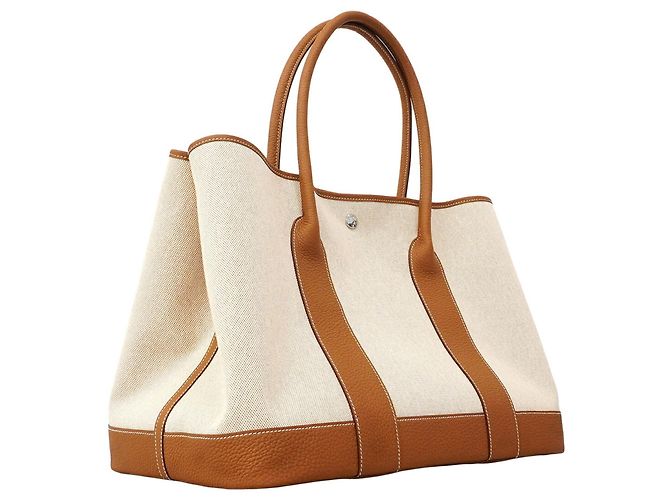 Hermès Borsa Tote Hermes Neo Garden 41 D'oro - vista 2